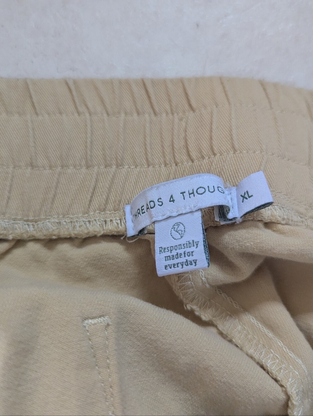 Threads 4 Thought Butter Yellow Cargo Jogger Pants - Picture 8 of 8